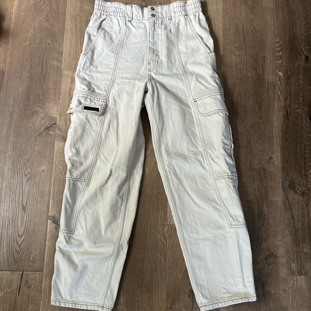 BDG White Cargo Pants